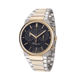 Salvatore Ferragamo F-80 Classic Black Dial Two Tone Steel Strap Watch for Men - SFME00921