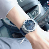 Salvatore Ferragamo F-80 Classic Blue Dial Blue Leather Strap Watch for Men - SFDT00719