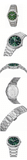 Salvatore Ferragamo F-80 Classic Green Dial Silver Steel Strap Watch for Men - SFDT02123