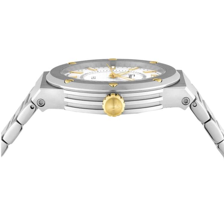 Salvatore Ferragamo F-80 Classic Silver Dial Silver Steel Strap Watch for Men - SFHY02922