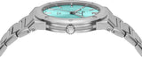 Salvatore Ferragamo F-80 Classic Tiffany Blue Dial Silver Steel Strap Watch for Men - SFDT02323