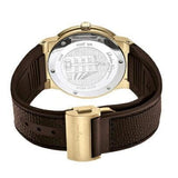 Salvatore Ferragamo F-80 Classic White Dial Brown Leather Strap Watch for Men - SFDT00819