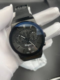 Salvatore Ferragamo Sapphire Black Dial Black Rubber Strap Watch for Men - SFHP00320