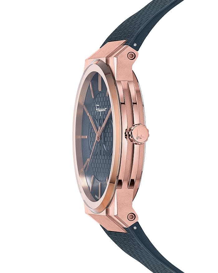 Salvatore Ferragamo Sapphire Black Dial Black Silicone Strap Watch for Men - SFHP00420