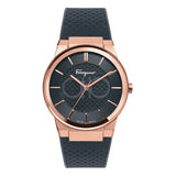 Salvatore Ferragamo Sapphire Black Dial Black Silicone Strap Watch for Men - SFHP00420