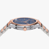 Salvatore Ferragamo Sapphire Blue Dial Two Tone Steel Strap Watch for Men - SFHP007-20