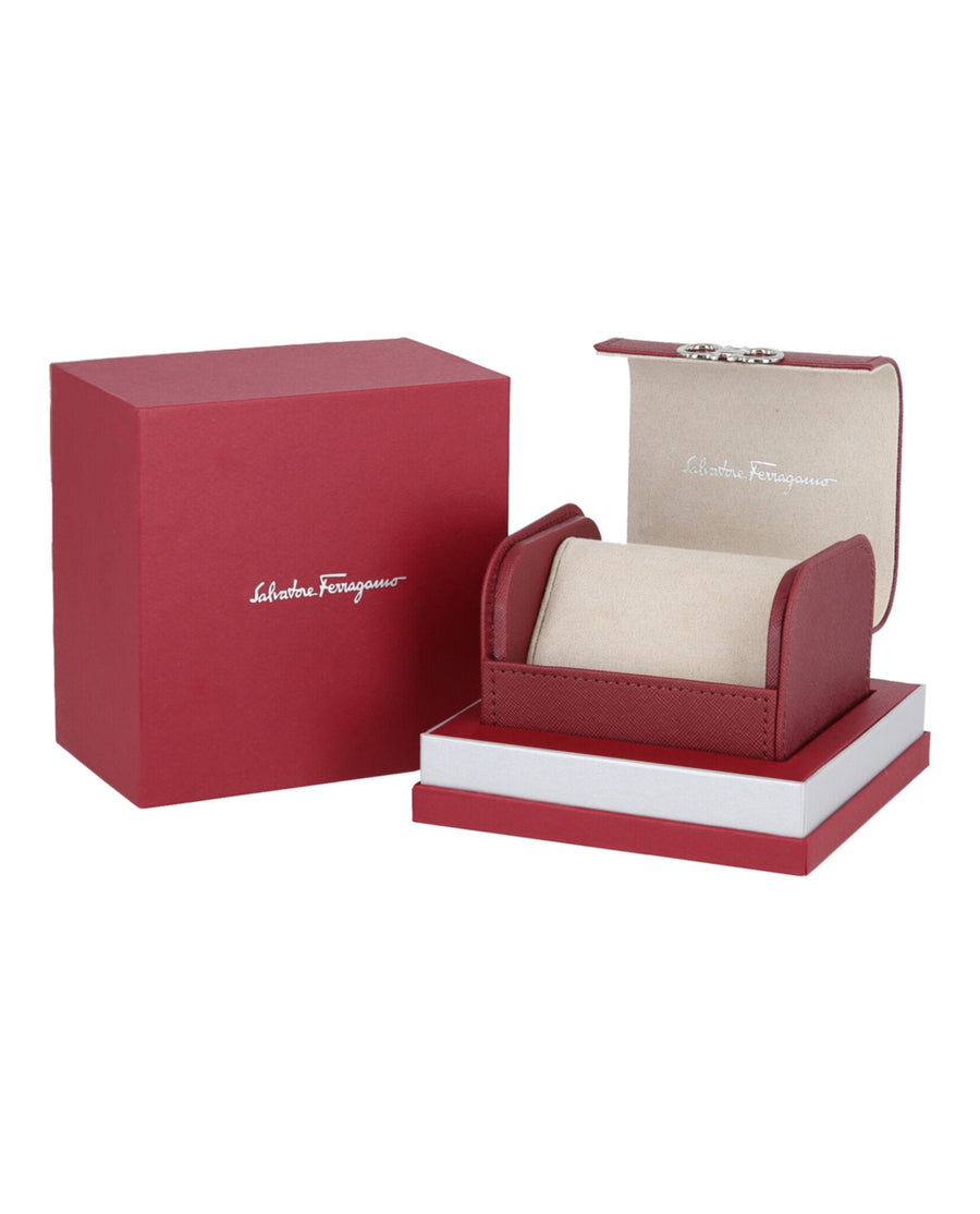 Salvatore Ferragamo Sapphire Chrono Black Dial Black Silicone Strap Watch for Men - SFME00121