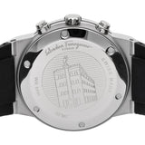 Salvatore Ferragamo Sapphire Chrono Black Dial Black Silicone Strap Watch for Men - SFME00121