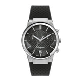 Salvatore Ferragamo Sapphire Chrono Black Dial Black Silicone Strap Watch for Men - SFME00121