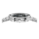 Salvatore Ferragamo Sapphire Chrono Black Dial Silver Steel Strap Watch for Men - SFME00321