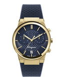 Salvatore Ferragamo Sapphire Chrono Blue Dial Blue Silicone Strap Watch for Men - SFME00221