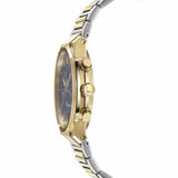 Salvatore Ferragamo Sapphire Chrono Blue Dial Two Tone Steel Strap Watch for Men - SFME00521