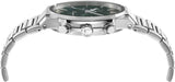 Salvatore Ferragamo Sapphire Chrono Green Dial Silver Steel Strap Watch for Men - SFME00421