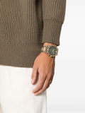 Salvatore Ferragamo Sapphire Chrono Green Dial Two Tone Steel Strap Watch for Men - SFME01223
