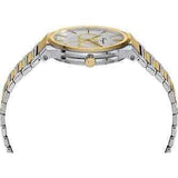 Salvatore Ferragamo Sapphire Silver Dial Two Tone Steel Strap Watch for Men - SFHP00520