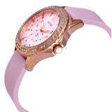 Guess Sparkling Diamonds Pink Dial Pink Rubber Strap Watch for Women - W0032L9