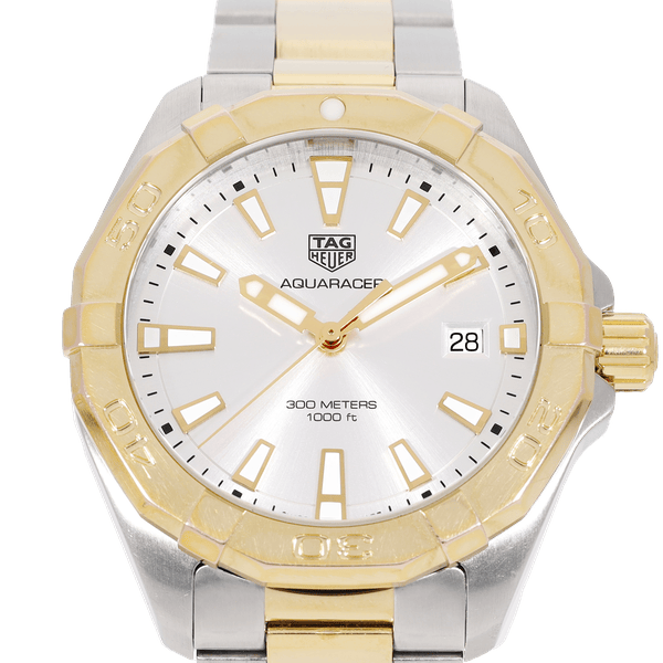 Tag Heuer Aquaracer Silver Dial Two Tone Steel Strap Watch for Women - WBD1120.BB0930