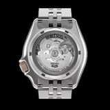 Seiko 5 GMT Sport Asia Exclusive Limited Edition Off White Dial Silver Steel Strap Watch for Men - SSK046K1