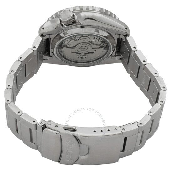 Seiko 5 Sport Automatic SKX Series Black Dial Silver Steel Strap Watch for Men - SRPK99K1