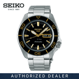 Seiko 5 Sport Automatic SKX Series Black Dial Silver Steel Strap Watch for Men - SRPK99K1
