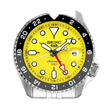 Seiko 5 Sport SKX GMT US Special Creation Automatic Yellow Dial Silver Steel Strap Watch for Men - SSK017K1