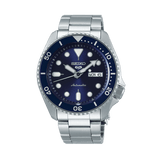 Seiko 5 Sports Automatic Analog Blue Dial Silver Steel Strap Watch For Men - SRPD51K1