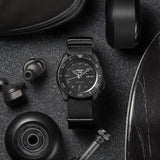 Seiko 5 Sports Automatic Black Dial Black NATO Strap Watch For Men - SRPD79K1