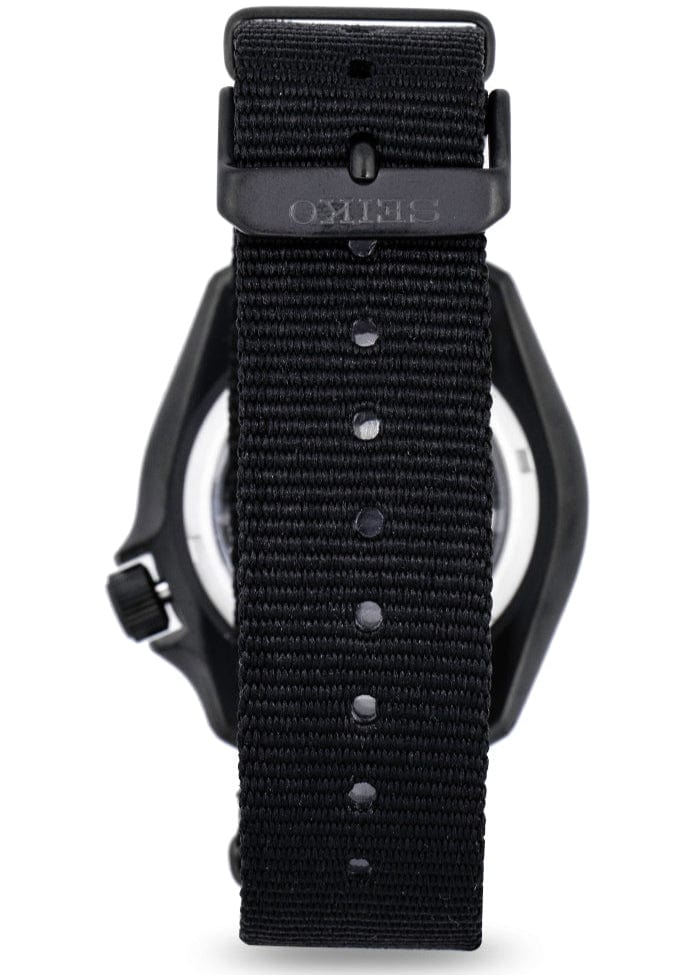 Seiko 5 Sports Automatic Black Dial Black NATO Strap Watch For Men - SRPD79K1
