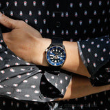Seiko 5 Sports Automatic Blue Dial Black NATO Strap Watch for Men - SBSA098
