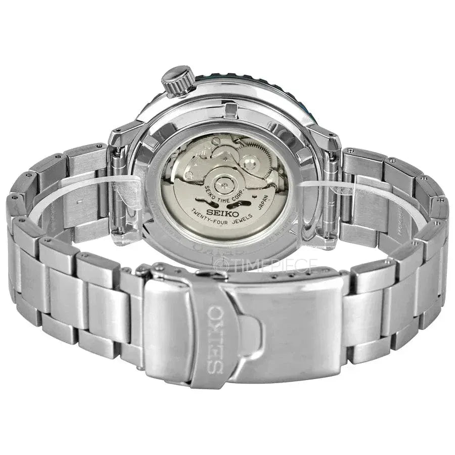 Seiko 5 Sports Automatic Blue Dial Silver Steel Strap Watch for Men - SRPC63J1