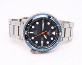 Seiko 5 Sports Automatic Blue Dial Silver Steel Strap Watch for Men - SRPC63J1