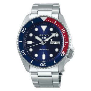 Seiko 5 Sports Automatic Blue Dial Silver Steel Strap Watch For Men - SRPD53K1