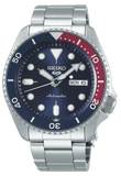 Seiko 5 Sports Automatic Blue Dial Silver Steel Strap Watch For Men - SRPD53K1