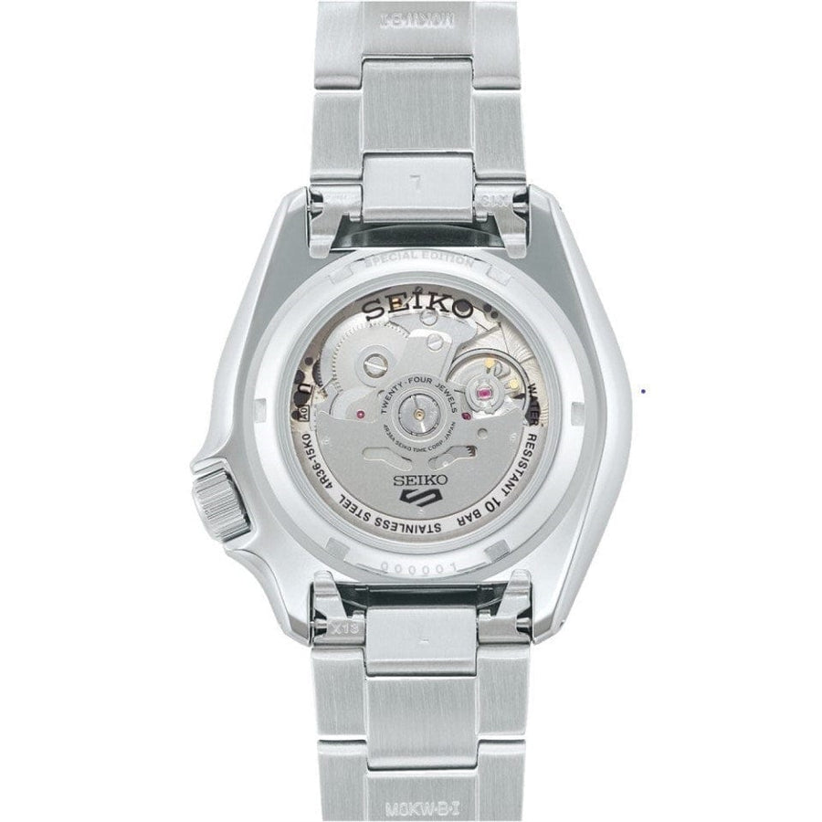 Seiko 5 Sports Automatic Blue Dial Silver Steel Strap Watch for Men - SRPK97K1