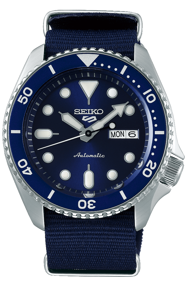 Seiko 5 Sports Automatic SKX Blue Dial Blue NATO Strap Watch For Men - SRPD51K2