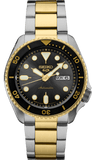 Seiko 5 Sports Automatic Special Creation Black Dial Two Tone Steel Strap Watch For Men - SRPK22