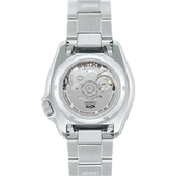 Seiko 5 Sports Checker Flag Special Edition Black Dial Silver Steel Strap Watch For Men - SRPK67K1