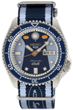 Seiko 5 Sports Honda Super Cub Limited Edition Blue Dial Two Tone NATO Strap Watch For Men - SRPK37K1