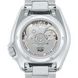 Seiko 5 Sports Petrol Blue Checker Flag Special Edition Blue Dial Silver Steel Strap Watch For Men - SRPK65K1