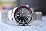 Seiko 5 Sports SKX Series Regatta Timer Retro Blue Dial Silver Steel Strap Watch For Men - SRPK13K1