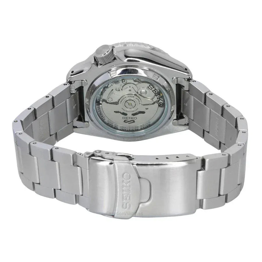 Seiko 5 Sports SKX Series Regatta Timer Retro Blue Dial Silver Steel Strap Watch For Men - SRPK13K1