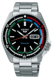Seiko 5 Sports SKX Series Regatta Timer Retro Blue Dial Silver Steel Strap Watch For Men - SRPK13K1