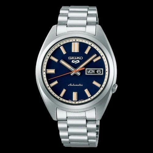 Seiko 5 Sports SNXS Automatic Blue Dial Silver Steel Strap Watch for Men - SRPK87K1