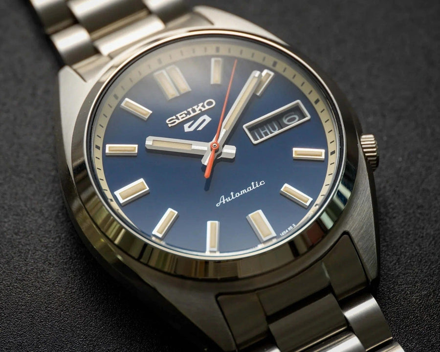 Seiko 5 Sports SNXS Automatic Blue Dial Silver Steel Strap Watch for Men - SRPK87K1