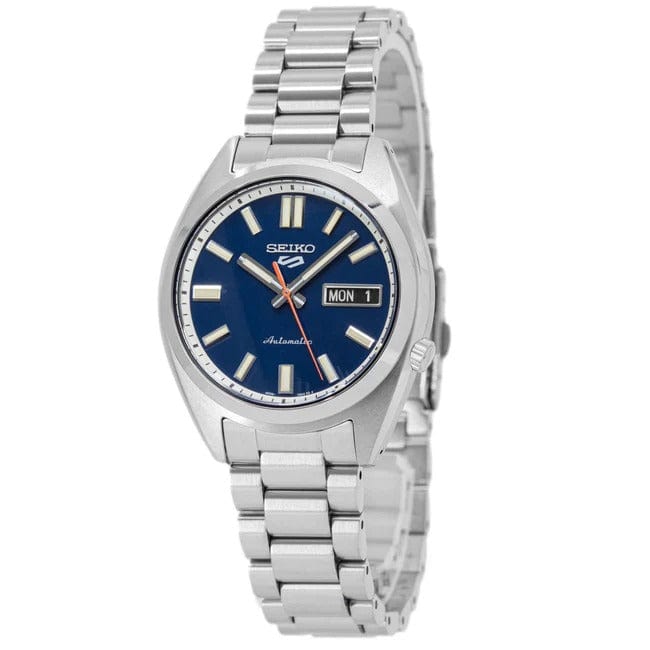 Seiko 5 Sports SNXS Automatic Blue Dial Silver Steel Strap Watch for Men - SRPK87K1