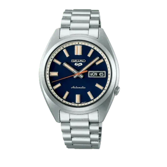 Seiko 5 Sports SNXS Automatic Blue Dial Silver Steel Strap Watch for Men - SRPK87K1