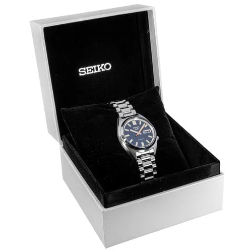 Seiko 5 Sports SNXS Automatic Blue Dial Silver Steel Strap Watch for Men - SRPK87K1