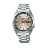 Seiko 5 Sports SNXS Series Automatic Beige Dial Silver Steel Strap Watch for Men - SRPK91K1