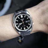 Seiko 5 Sports SNXS Series Automatic Black Dial Silver Steel Strap Watch for Men - SRPK89K1