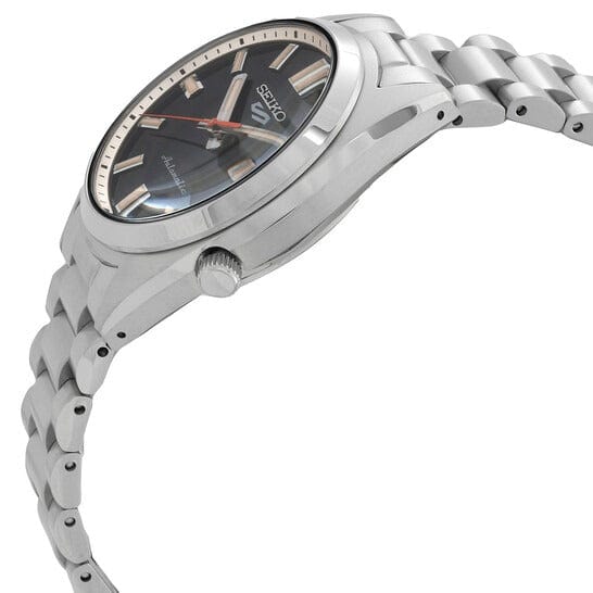Seiko 5 Sports SNXS Series Automatic Black Dial Silver Steel Strap Watch for Men - SRPK89K1